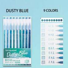 Bút gel Languo 9 màu dung tích lớn, bút marker acrylic không trong suốt, bút vẽ doodle phong cách Ins đơn giản dễ thương màu Morandi & Candy, bút lập kế hoạch cho học sinh vẽ nghệ thuật, vẽ truyện tranh, ghi chép - Nhiều màu - Xem 28