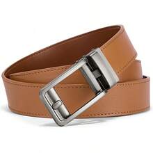BOSTANTEN Belt Men Leather Reversible Belts Men 1 3/8 Casual Dress Pants, Two-In-One Belt - 007-淺棕色 - 查看 8