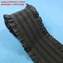 1 Yard Long, 7.3cm/10cm Wide, Heavy Duty Elastic Black Nylon Waistband - Sewing, Pants, Clothing Alterations Elastic Band - Durable, Soft, Adjustable Sewing Accessory - Multicolor - View 4