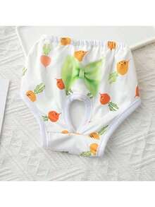 2条随机款式可水洗狗狗生理期短裤，印有可爱宠物图案 - 彩色 - 查看 6