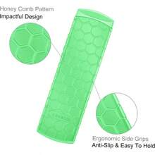 CaseBot Remote Case For Roku Voice Express HD 4K+ Ultra LT Enhanced Voice Express 3930 Premiere+ 3921 Streaming Stick+ Remote Honey Comb Anti Slip Shockproof Silicone Cover Green Glow - 綠色夜光 - 查看 4