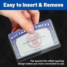 8/16pcs Social Security Card Protection Cover/New Medical Card Protection Cover Credit Card Protection Cover 31 Mil Soft Transparent Card Cover Durable And Sturdy - 8pcs - View 7