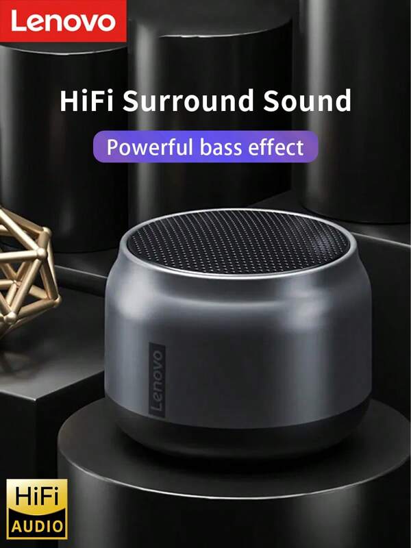 Lenovo K30 Portable Hifi Bluetooth Wireless Speaker Waterproof USB Outdoor Loudspeaker Music Surround Bass Box Mic Chinese Packaging
