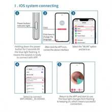 Ear Wax Removal - Earwax Remover Tool With 8 Pcs Ear Set - Ear Canal Cleaner With HD Camera - Ear Cleaning Kit With 6 Ear Spoon - 130mAh Rechargeable Ear Camera For IOS & Android