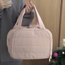 Multineos Comercial Large Capacity Portable Cosmetic Bag Travel Portable Cosmetic Wash Storage - Pink - View 6