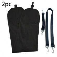 1 Pieza Almohada de viaje rellenable para equipaje adicional, almohada de cuello ajustable y rellenable, sin costo extra de equipaje, cubierta de terciopelo suave sin relleno