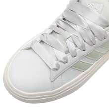 Adidas GRAND COURT PLATFORM 网球鞋，轻便减震女鞋，适合室内/室外比赛和训练，JR0705