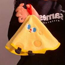 1 pieza Toalla de mano de felpa coral con forma de galleta en forma de queso y globo terráqueo, toalla pequeña redonda absorbente con colgador, toalla de mano bordada con diseño de animal lindo para baño y cocina, toalla pequeña redonda absorbente y de secado rápido para uso doméstico