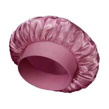 1 Pezzo Cuffia in seta per dormire, cuffia da notte in raso, cuffia da notte in seta con fascia elastica morbida, avvolgimento per capelli in seta per capelli ricci