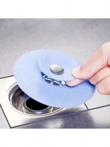 Press - Type Closed Sink Floor Drain Cover, Drain Plug, Sink Filter Plug, Sewer Odor - Proof Filter, Random Color