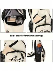 Mochila tiracolo com vários bolsos e estampa fofa de patas de cachorro, bolsa transversal casual de nylon, mochila de viagem e caminhada com alça com zíper, mini bolso no peito, bolsa de peito multifuncional, bolsa de ombro casual simples e de grande capacidade, para homens e mulheres, adequada para uso diário, atividades ao ar livre, viagens, caminhadas, portátil, escolha ideal para presentear, presente para namoradas, presente perfeito para mães de cachorros