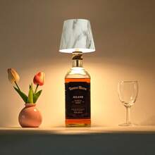 LED Wine Bottle Light Smart Upgraded Version - Metal Shell, USB Rechargeable, Touch Control, 3 Light Modes, Compact Bedside Night Light, Portable Wireless Lighting, Direct Insert Into Bottle For Use, Suitable For Bedroom, Bar, Living Room, Hotel, Bathroom, Camping Party Lighting (Easy Installation) - 3 Colors - View 6