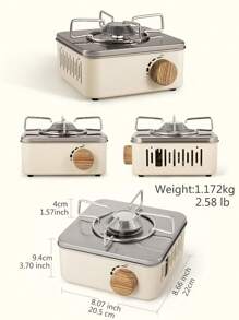 1 pièce, Plusieurs couleurs, 9554 BTU, Réchaud portatif au butane, Réchaud portable, Réchaud de camping extérieur, Réchaud à butane réglable, Réchaud à gaz, Pique-nique, Barbecue de jardin, Pêche, Matériel de cuisine de camping, Randonnée, Réchaud de survie, Chauffage