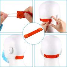 WILLBOND 10-Piece Multicolor Nylon Mask Elastic Strap Extension Hook With Button Closure - Multicolor - View 3