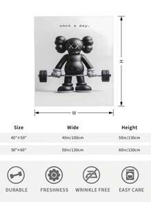 Kawss Kawaii Kaw Animation Theme Flannel Blanket - ,Print Blanket Living Room, Sofa And Travel - Gorgeous Mixed Color Gifts For Friends And Family, Double-Layer Blanket Comfortable Bedroom Decoration