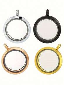 个性化宠物照片纪念项链 - 不锈钢或玫瑰金吊坠，刻有宠物身份标签，适合爱狗爱猫人士的持久宠物纪念珠宝，宠物离世后的礼物 | 圆形吊坠项链 | 耐用珠宝，宠物纪念品