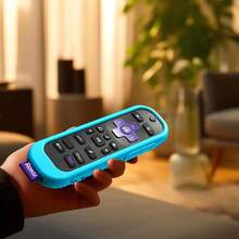 3Pack Cover For Roku Voice Remote Pro 2nd Edition Case Compatible With Hisense TV Controller Silicone Sleeve For  Smart TV Control Holder Glow In The Dark Purple Blue Green - PurpleBlueandGreen - View 3