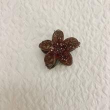 1pc Ombre Rhinestone Purple Lily Flower Gradient Hair Claw Accessory Fashion Hair Accessories Flower Claw Clips Casual Hair Claw Fall Winter Hair Clip For Vacation Outfits Woman