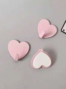 1/5/10 件心形粘钩，重型浪漫防水挂钩，适用于钥匙、帽子、毛巾、浴室配件、家居用品、情人节家居装饰