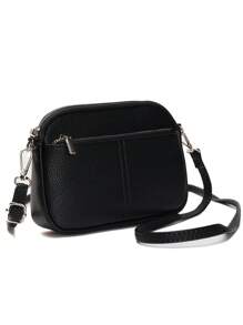 Multifunctional PU Leather Texture Small Square Bag, Fashion Casual Durable Adjustable Strap Crossbody Shoulder Bag Purse, Available In Multiple Colors