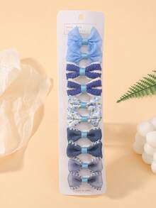 10pcs/Pack Girls Hair Clips, Full Fabric Covered Baby Hair Clips In Variety Styles, Cute & Fun Baby Hair Accessories For Daily Use And Travel - Multicolor - View 9