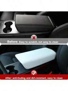 Armrest Box Protective Cover For  2023 Model Y HW4.0 TPE Case Center Console Armrest Lid Auto Pad Accessories