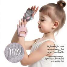Guantes deportivos para niños para exteriores, para el verano, de 3 a 9 años, agarre antideslizante, adecuados para gimnasia, patinaje en línea, ciclismo