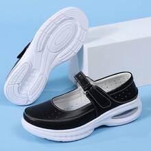 Giày casual đế mềm kiểu Âu và Mỹ, giày bầu đế mềm, giày công sở thoải mái, giày cho mẹ không gây mỏi chân, giày Mary Jane đế dày chống trượt thoáng khí cho hoạt động ngoài trời. - màu đen - Xem 13