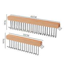 Colgador de ropa de madera retráctil con 8/12 ganchos, colgador de almacenamiento de sujetador multifuncional, colgador de armario montado en la pared, organizador de ropa - 12 ganchos (izquierda) - Ver 9