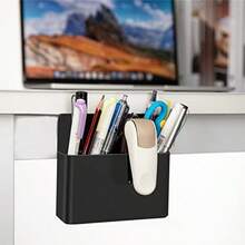 2 件双隔层磁性收纳盒，分区整理器，适用于小物品，磁性/可安装两用，桌面和墙壁整理必备，双分区分类存储，壁挂式节省空间，浴室和厨房方便取用