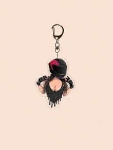 1 Piece Of Keychain For Male And Female Motorcycle Enthusiasts, Realistic And Cool Bag Charm Design, For Motorcyclists' Club, Extreme Sports , Car,Phone, Keychain, Gift For Friend Or Boyfriend Car Accessories Cute Goth Y2k - Multicolor - View 15