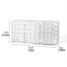 1 pieza Soporte acrilico transparente de 3 rejillas para bolígrafos, estuche de almacenamiento para lápices y cosméticos de bolígrafo, estante de exhibición de herramientas cosméticas, caja de almacenamiento de cosméticos, para guardar lápiz labial, brillo de labios, delineador, lápiz labial, pincel cosmético, rotulador, bolígrafo para pintar. Artículos esenciales para el tocador, escritorio, baño, habitación, dormitorio, decoración de la sala de estar y oficina. - Multicolor - Ver 6