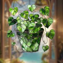 Vibrant Mohnblumen Acryl Sonnenfänger - Sonnenblumen Fensteraufhängung Dekoration für Zuhause & Garten, ideales Geschenk für Blumen Enthusiasten, Kein Stromanschluss benötigt, perfekt für Wohnzimmer, Büro und Außenbereiche