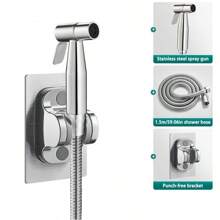 Bidet Sprayer For Toilet-Handheld Sprayer With 1.5meters Hose, Perfect For Feminine Hygiene, Baby Diaper Cloth Washer & Reduce Toilet Paper Waste,Pet Bathing, Backyard Watering