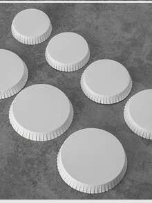 100/150 个白色纸杯盖 - 防尘、卫生、一次性且可堆叠的旅行杯盖 - 适合咖啡、茶、果汁和冷饮 - 保持饮料清洁，适用于家庭、餐厅、酒店、咖啡厅、休闲餐厅、美容院和商业用途