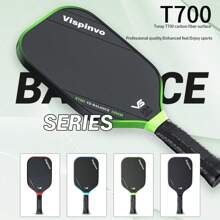VISPINVO 16MM TORAY T700 Raw Carbon Fiber Pickleball Paddle,Adult Pickleball Racket Board,High-Performance Polymer Honeycomb Core And Heat-Pressed One-Piece For Durability,Fabric Gradient Surface And Edge Guard Protection,Extended Comfortable Grip,Features Powerful Rotation And Controlled Balance,Multiple Color Options And Including Pickleball Bag, Ideal Gift For Festivals And Competitive Special Occasions