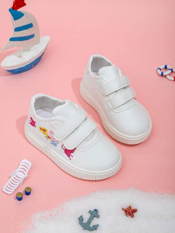 1 Paar neue Kinderschuhe Kleinkind Leinenschuhe mit niedrigem Schaft, Mädchen Lässig Schuhe, Jungen Sportschuhe, bestickte vielseitige flache Kindersneaker, Mädchen Laufschuhe