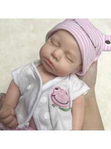 Christmas Decoration 1 Pc 13 Inches Full Body Silicone Reborn Doll Loulou Girl Or Boy Baby With Tongue Handmade Newborn Baby Doll For Children Birthday Gifts