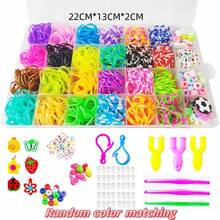 32色橡皮筋编织套装，DIY橡皮筋手链套装，适用于40、36、28、24、15格编织，可用于制作手链、礼品和工艺品 - 盒裝3 - 查看 16