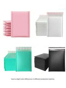 10pcs Multi Color Bubble Envelopes, Padded Bubble Envelopes, Waterproof Envelopes, Bubble Wrap For Mailing Advertisements, Multi-Purpose Packaging Bags, Waterproof Padded Self Sealing Mail Bags, Opaque Transportation Supplies For Jewelry And Cosmetics, Transportation, Mailing, Home, Christmas And Halloween Gift Packaging Bags, Christmas And Mother's Day Graduation Bags