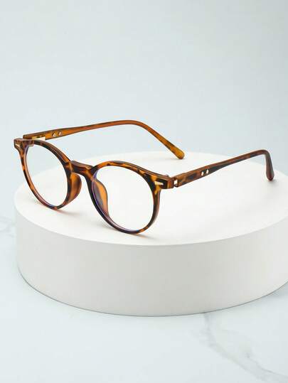 顶级品牌经典款手工圆形醋酸纤维眼镜，男女皆宜，复古光学眼镜框，男士配饰