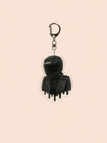 1 Piece Of Keychain For Male And Female Motorcycle Enthusiasts, Realistic And Cool Bag Charm Design, For Motorcyclists' Club, Extreme Sports , Car,Phone, Keychain, Gift For Friend Or Boyfriend Car Accessories Cute Goth Y2k - Multicolor - View 4