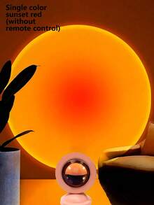 LED Sunset Lamp Projector, Bedroom Living Room Decor Photo Background Gadget, Halloween/Christmas Decoration, Office Desk Accessory, Camping/Party/Birthday Mood Booster, Wall Decor Romantic Gift, One-Button Cozy Scene Creation! - Multicolor - View 14