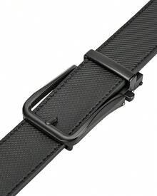 BOSTANTEN Belt Men Leather Reversible Belts Men 1 3/8 Casual Dress Pants, Two-In-One Belt - 010-全黑 - 查看 8