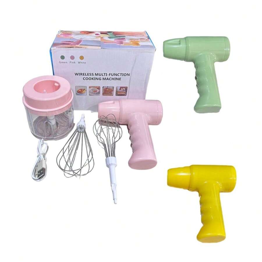 Multifunctional Mixer Blender Two Electric And Chopper - Yellow - View 1