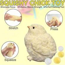 1pc/2pcs Handmade Taba Chick Squeeze Toys For Stress Relief, Soft Toys, Slow Rebound Decompression Toy,Soft Fidget Toys, Super Soft Annoying Toys Handmade Chick Toys For Adults Stress Relief Gadgets - Multicolor - View 9