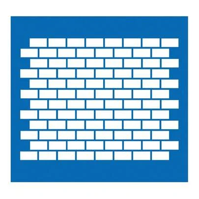 Stencil Tijolinhos para pintura - Tamanho 17x17 cm - unidade