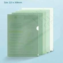 5 Stücke Dokumententasche mit Farbverlauf Dokumentenordner, transparenter Hüllen L-Typ wasserdichter Einzelseitenhalter A4 Dokumentenorganizer