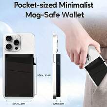 OBCREATOR 男士 RFID 屏蔽磁卡夹 - 单视图钱包，黑色金属设计，适用于 ，适合节日和日常使用，钱包卡夹，现代配饰，耐用结构，男士礼物，周年纪念礼物，趣味礼物，小礼物，礼物创意，男士生日礼物 - 彩色 - 查看 5