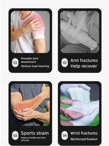 Arm Sling, Arm Fracture Rehabilitation, Fixation Strap, Health Protection, Hand Protection, Arm Sling, Hand And Elbow Straps - Multicolor - View 11